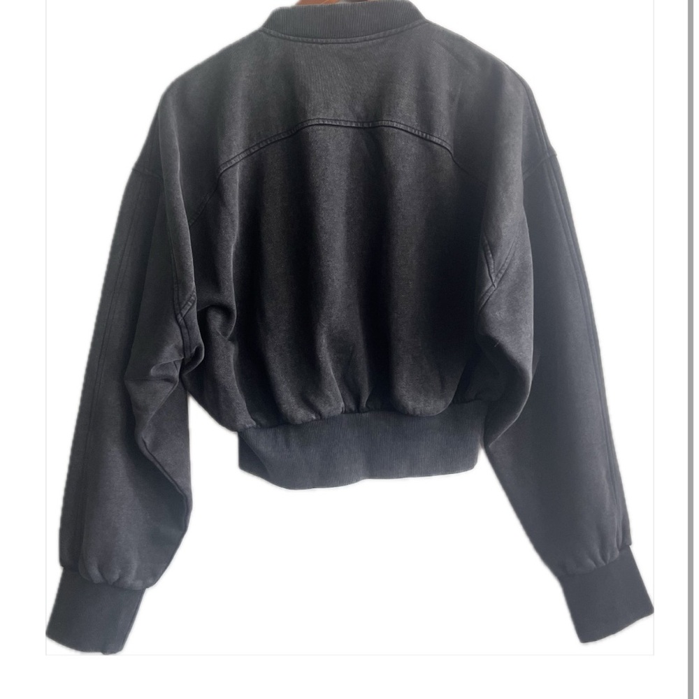 New Zara Chic Black Bomber Jacket for Women - Picture 3 of 12